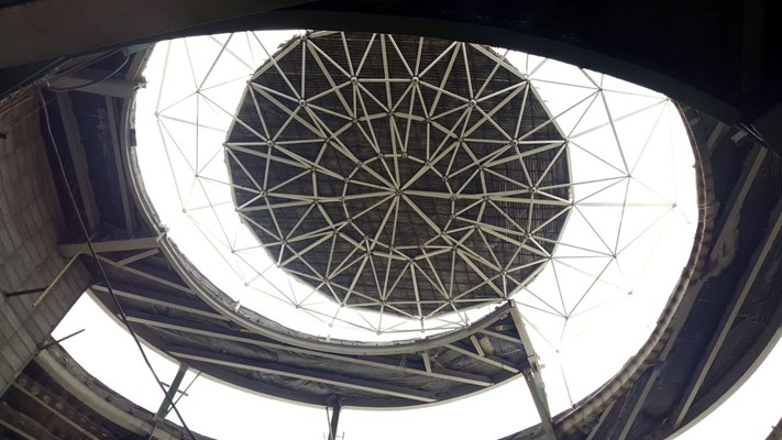 زاویه داخلی سقف سازه فضاکار ویلای لواسان